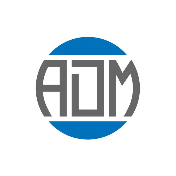 Diseño Del Logotipo Letra Adm Sobre Fondo Blanco Adm Iniciales — Archivo Imágenes Vectoriales