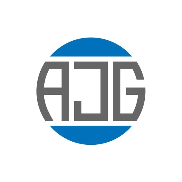 Ajg Lettre Logo Design Sur Fond Blanc Ajg Initiales Créatives — Image vectorielle