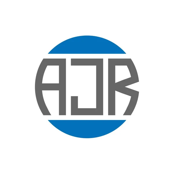 Ajr Letter Logo Design White Background Ajr Creative Initials Circle — Stock Vector