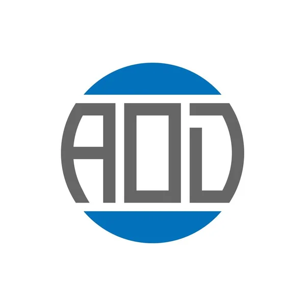 Aod Letter Logo Design Auf Weißem Hintergrund Aod Kreative Initialen — Stockvektor