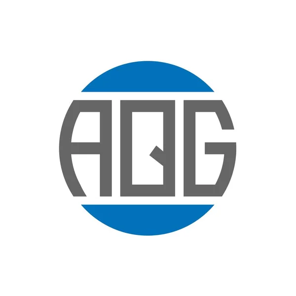 Diseño Del Logotipo Letra Aqg Sobre Fondo Blanco Aqg Iniciales — Archivo Imágenes Vectoriales