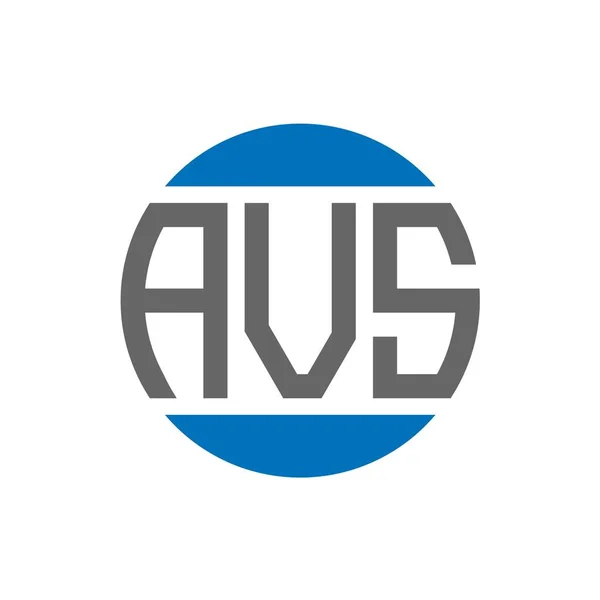 Avs Letter Logo Design Auf Weißem Hintergrund Avs Kreative Initialen — Stockvektor