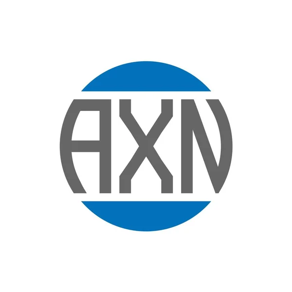 Logo Axn Sfondo Bianco Axn Creative Iniziali Cerchio Logo Concetto — Vettoriale Stock