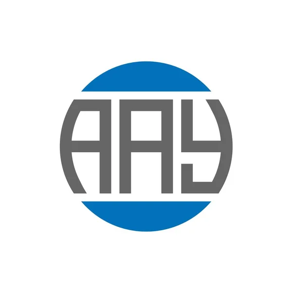 Дизайн Логотипа Буквы Aay Белом Фоне Концепция Логотипа Инициалами Aay — стоковый вектор