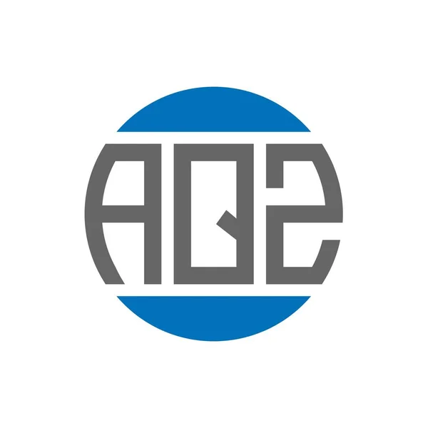 Aqz Lettre Logo Design Sur Fond Blanc Aqz Initiales Créatives — Image vectorielle