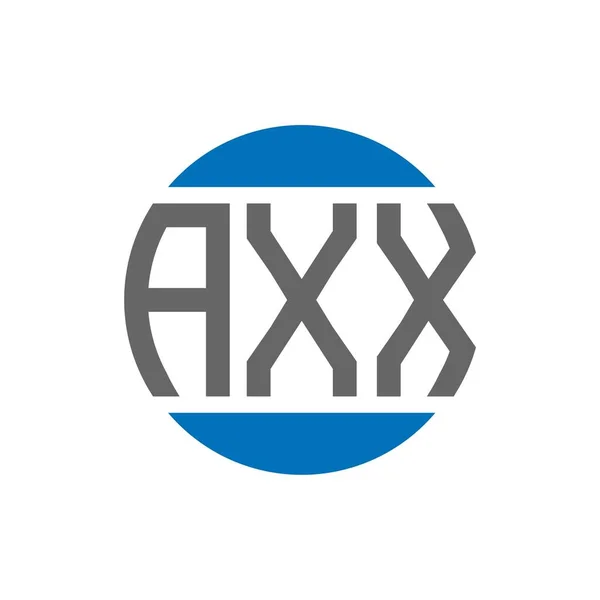 Logo Lettre Axx Sur Fond Blanc Axx Initiales Créatives Cercle — Image vectorielle