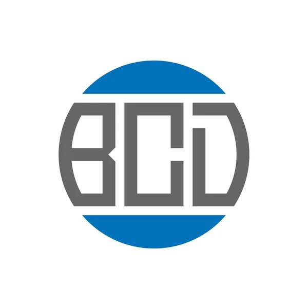 Diseño Del Logotipo Letra Bcd Sobre Fondo Blanco Bcd Iniciales — Archivo Imágenes Vectoriales