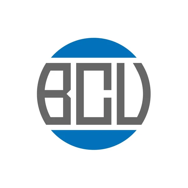 Návrh Loga Bcv Bílém Pozadí Bcv Kreativní Iniciály Kruhové Logo — Stockový vektor