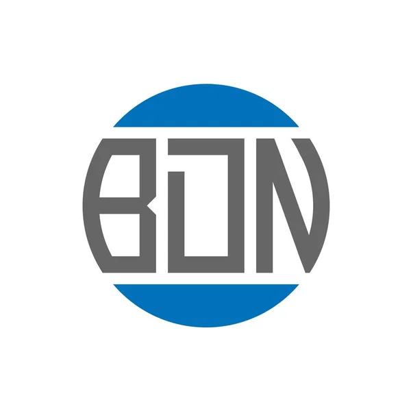 Návrh Loga Bdn Bílém Pozadí Bdn Kreativní Iniciály Kruhové Logo — Stockový vektor