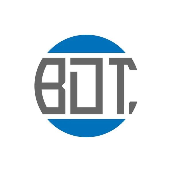 白底Bdt字母标识设计 Bdt创意首字母圆圈标志概念 Bdt字母设计 — 图库矢量图片