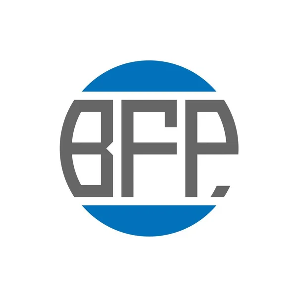 Bfp Lettre Logo Design Sur Fond Blanc Bfp Initiales Créatives — Image vectorielle