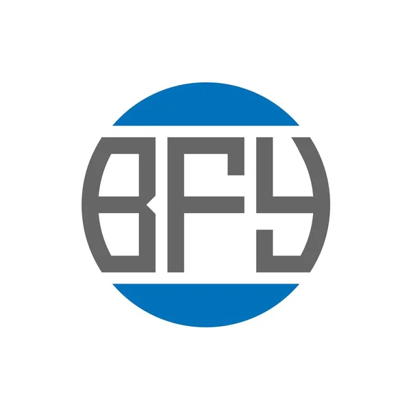 Bfy Lettre Logo Design Sur Fond Blanc Bfy Initiales Créatives — Image vectorielle