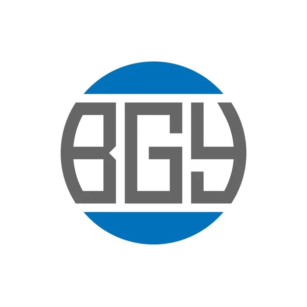 Дизайн Логотипа Bgy Белом Фоне Концепция Логотипа Инициалами Bgy Дизайн — стоковый вектор