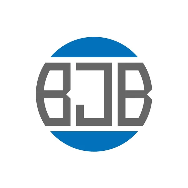 Diseño Del Logotipo Letra Bjb Sobre Fondo Blanco Bjb Iniciales — Vector de stock