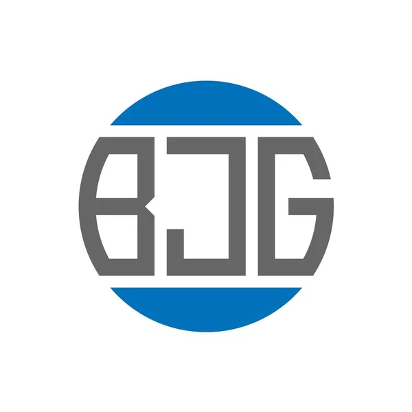 Beyaz Arka Planda Bjg Harf Logosu Tasarımı Bjg Yaratıcı Paraf — Stok Vektör
