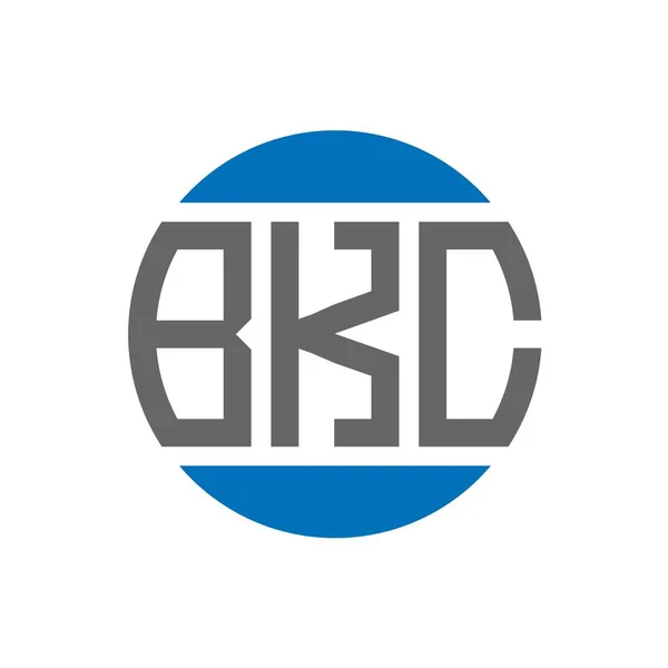 Projekt Logo Litery Bkc Białym Tle Kreatywne Inicjały Bkc Koło — Wektor stockowy