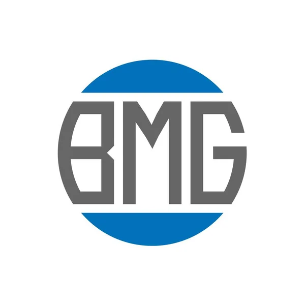 Diseño Del Logotipo Letra Bmg Sobre Fondo Blanco Bmg Iniciales — Vector de stock