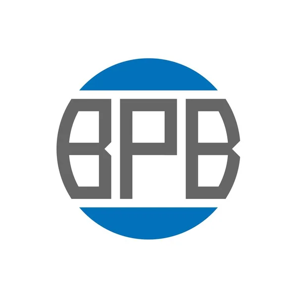 Bpb Lettre Logo Design Sur Fond Blanc Bpb Initiales Créatives — Image vectorielle