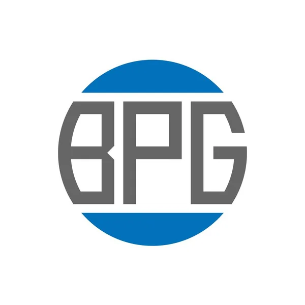 Bpg Letter Logo Design Auf Weißem Hintergrund Bpg Kreative Initialen — Stockvektor