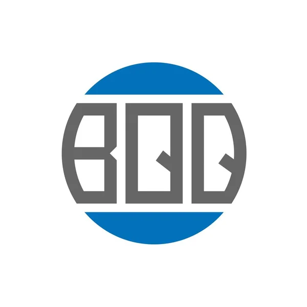Bqq Letter Logo Design White Background Bqq Creative Initials Circle — Stock Vector