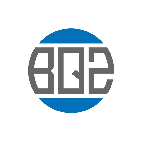 Bqz字母标识的白色背景设计 Bqz创意首字母圈标志概念 Bqz字母设计 — 图库矢量图片