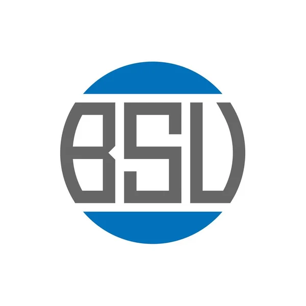 Návrh Loga Bsv Bílém Pozadí Bsv Kreativní Iniciály Kruhové Logo — Stockový vektor