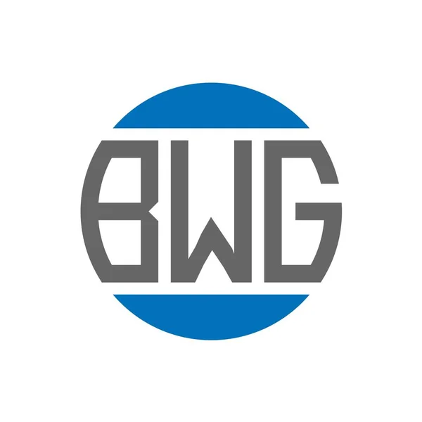 Bwg Letter Logo Design Auf Weißem Hintergrund Bwg Kreative Initialen — Stockvektor