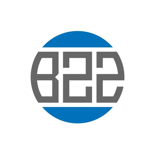 Bzz Bokstav Logotyp Design Vit Bakgrund Bzz Kreativa Initialer Cirkel — Stock vektor