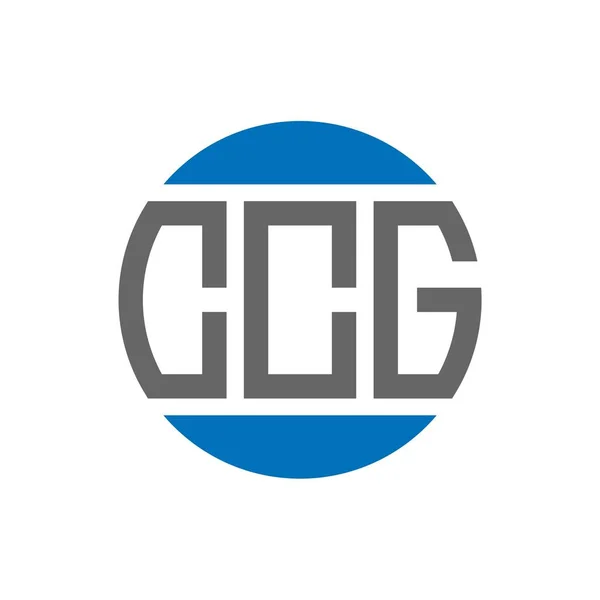 Σχεδιασμός Λογότυπου Γραμμάτων Ccg Λευκό Φόντο Ccg Δημιουργική Αρχικά Κύκλο — Διανυσματικό Αρχείο