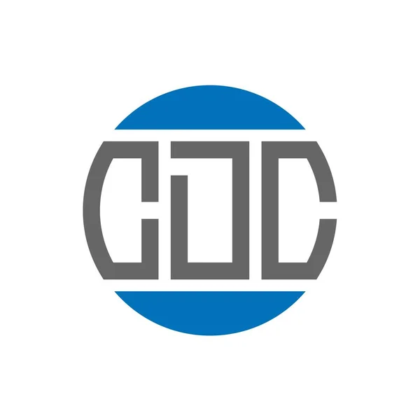 Cdc Logo Design Auf Weißem Hintergrund Cdc Kreative Initialen Kreis — Stockvektor