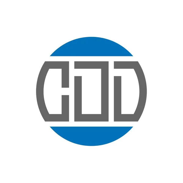 Design Logotipo Letra Cdd Fundo Branco Cdd Criativa Iniciais Círculo — Vetor de Stock