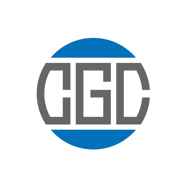 Cgc Lettre Logo Design Sur Fond Blanc Cgc Initiales Créatives — Image vectorielle