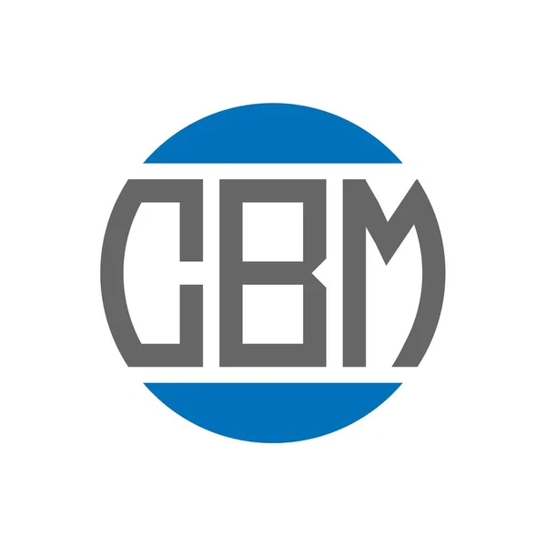 Beyaz arka planda CBM harfi logo tasarımı. CBM yaratıcı paraf dairesi logosu. CBM harf tasarımı.