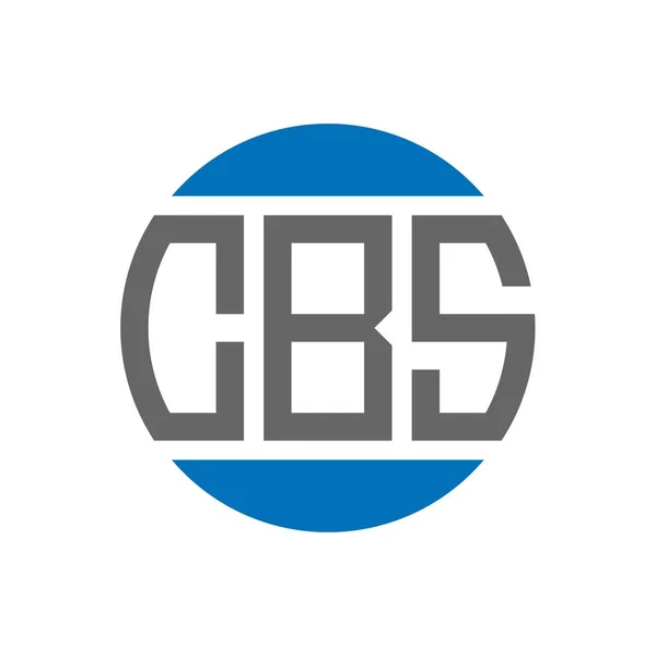 Diseño Del Logotipo Letra Cbs Sobre Fondo Blanco Cbs Iniciales — Vector de stock
