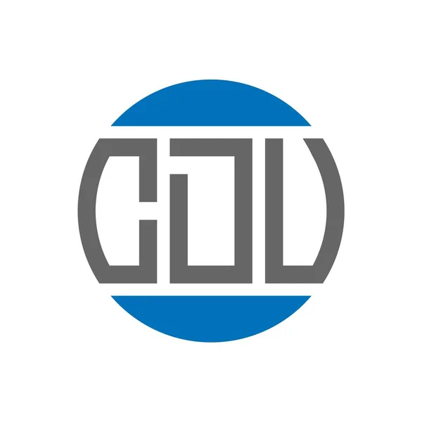 Σχεδιασμός Λογότυπου Γραμμάτων Cdu Λευκό Φόντο Δημιουργικά Αρχικά Cdu Κυκλικό — Διανυσματικό Αρχείο