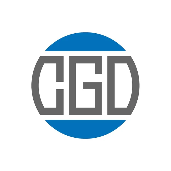 Cgo Lettre Logo Design Sur Fond Blanc Cgo Initiales Créatives — Image vectorielle