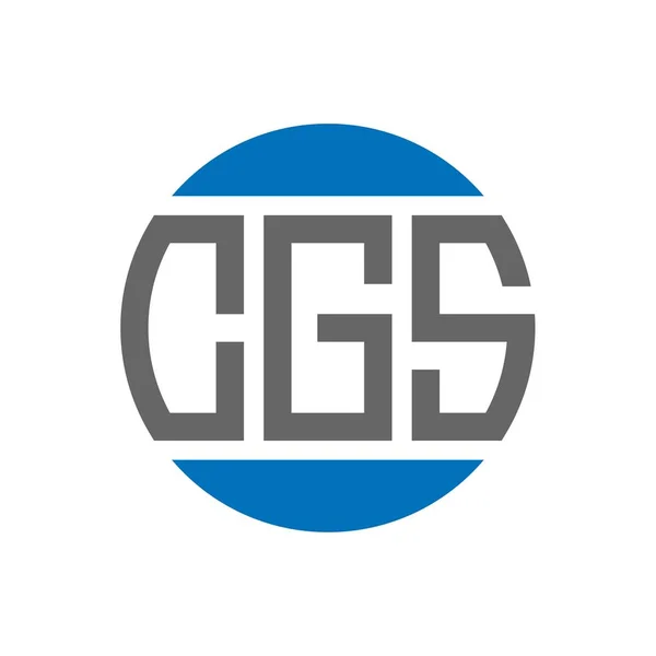 Σχεδιασμός Λογότυπου Γραμμάτων Cgs Λευκό Φόντο Cgs Δημιουργικά Αρχικά Κύκλο — Διανυσματικό Αρχείο