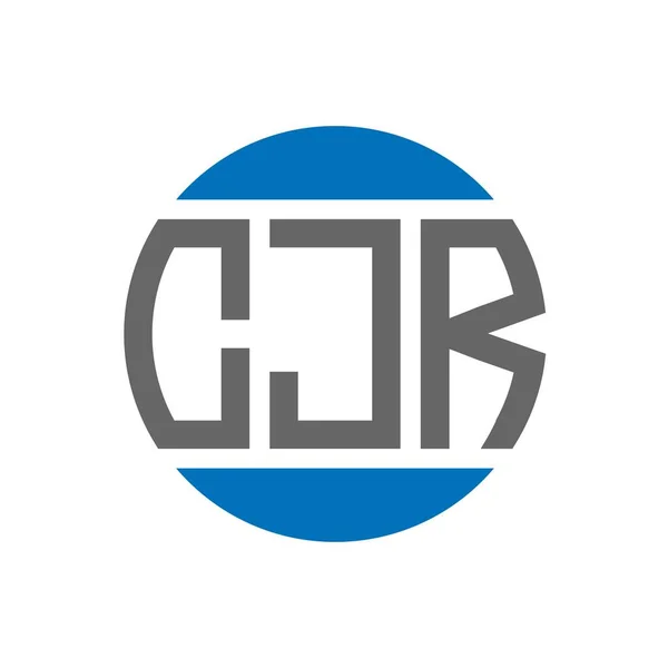 Cjr Lettre Logo Design Sur Fond Blanc Cjr Initiales Créatives — Image vectorielle