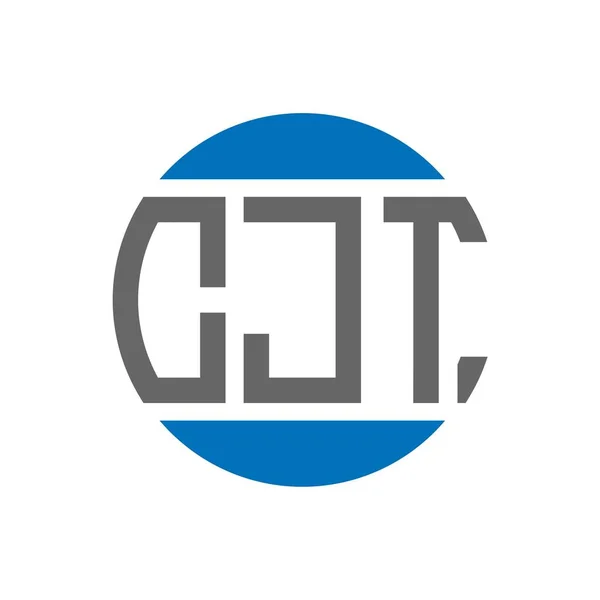 Cjt Lettre Logo Design Sur Fond Blanc Cjt Initiales Créatives — Image vectorielle