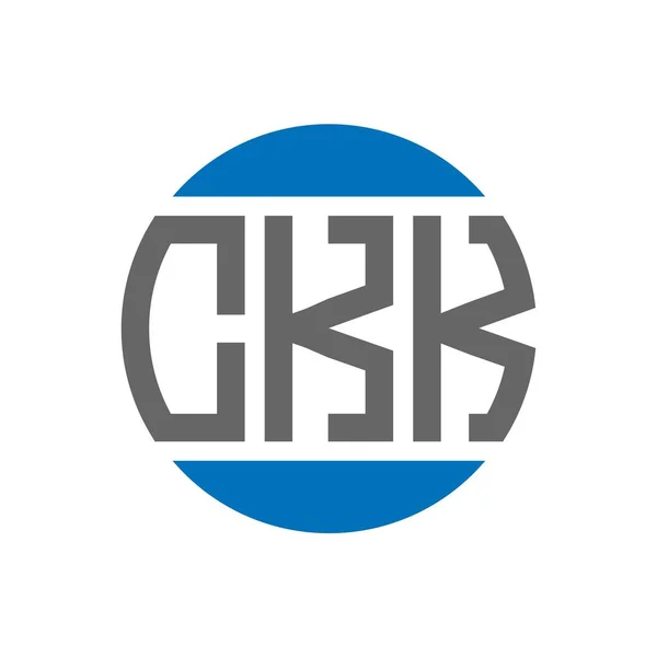 Projekt Logo Litery Ckk Białym Tle Kreatywne Inicjały Ckk Koło — Wektor stockowy