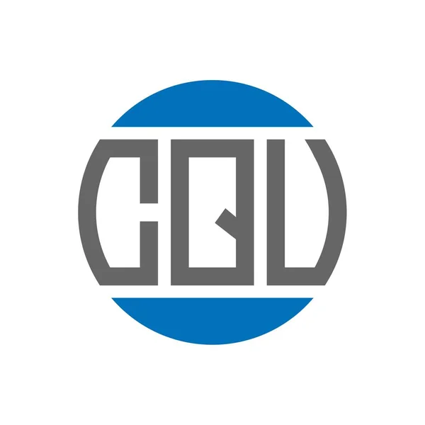 Projeto Logotipo Letra Cqv Fundo Branco Cqv Iniciais Criativas Conceito — Vetor de Stock