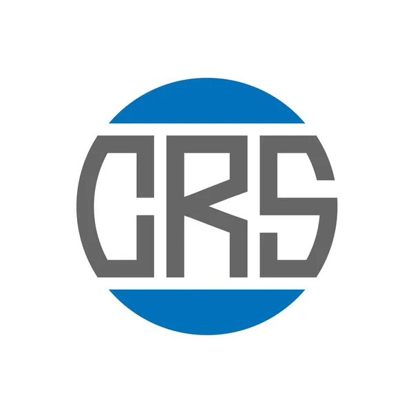 Crs Buchstabe Logo Design Auf Weißem Hintergrund Crs Kreative Initialen — Stockvektor