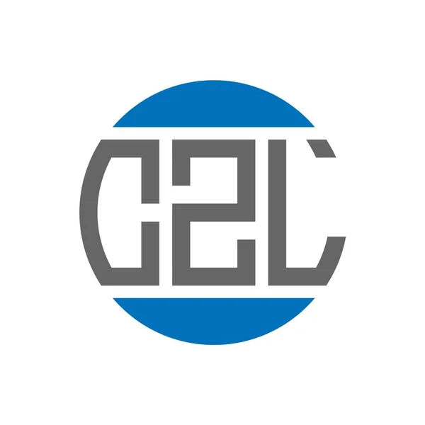 Diseño Del Logotipo Letra Czl Sobre Fondo Blanco Czl Iniciales — Archivo Imágenes Vectoriales