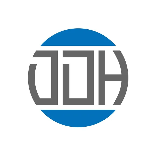 Ddh Letter Logo Design Auf Weißem Hintergrund Ddh Kreative Initialen — Stockvektor