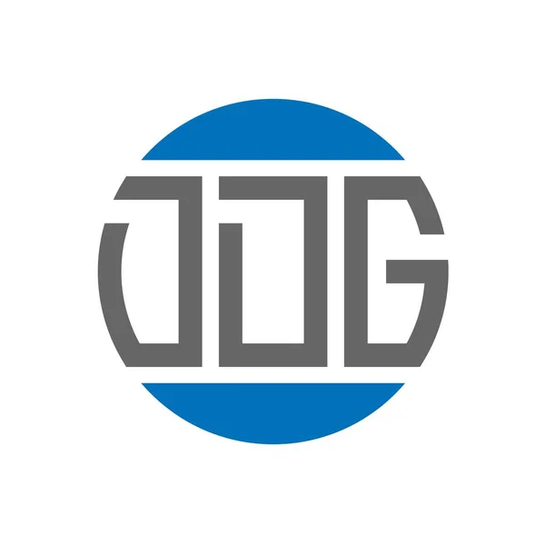 白い背景にDdgの手紙のロゴデザイン Ddgクリエイティブイニシャルサークルロゴコンセプト Ddgレターデザイン — ストックベクタ