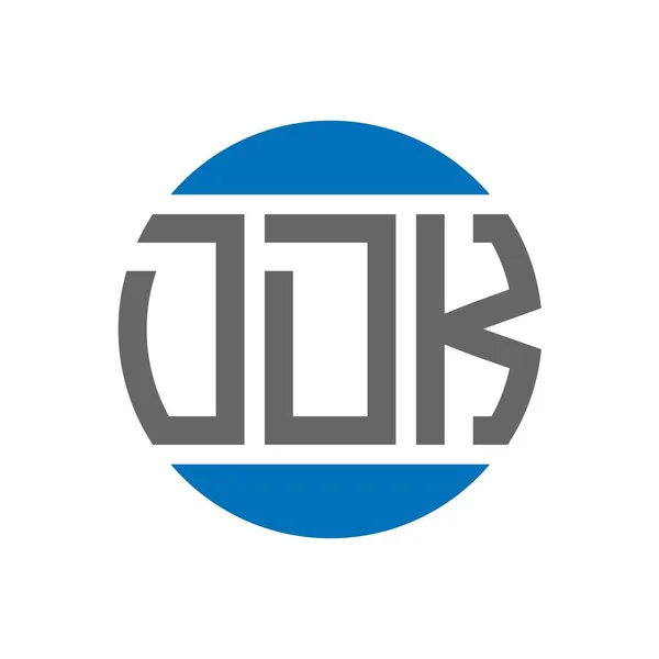 Diseño Del Logotipo Letra Ddk Sobre Fondo Blanco Ddk Iniciales — Archivo Imágenes Vectoriales