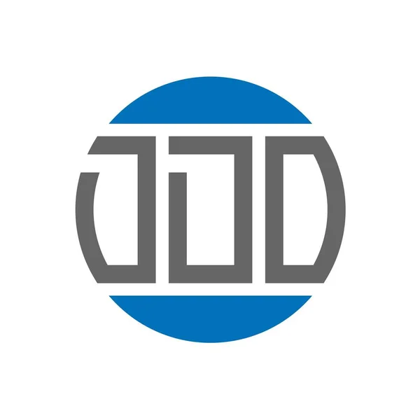 白い背景にDdoの手紙のロゴデザイン Ddoクリエイティブイニシャルサークルロゴコンセプト Ddoレターデザイン — ストックベクタ