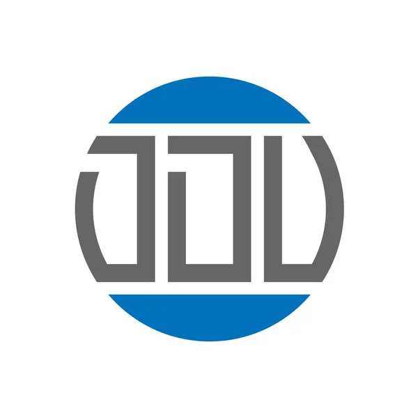 Ddv Letter Logo Design White Background Ddv Creative Initials Circle — Stock Vector