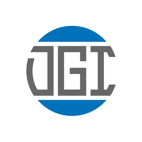 Дизайн Логотипа Dgi Белом Фоне Концепция Логотипа Инициалами Dgi Дизайн — стоковый вектор