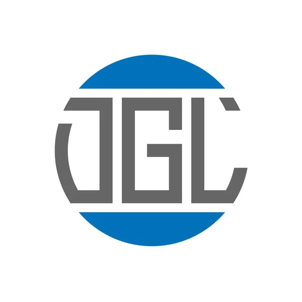 Diseño Del Logotipo Letra Dgl Sobre Fondo Blanco Dgl Iniciales — Vector de stock